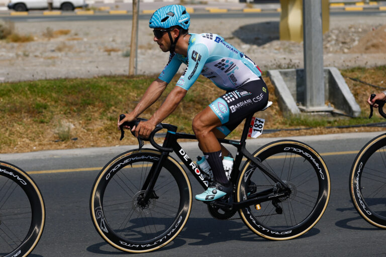 VF GROUP BARDIANI-CSF FAIZANÈ: UAE TOUR, STAGE FOUR, 13TH PLACE FOR ENRICO ZANONCELLO.