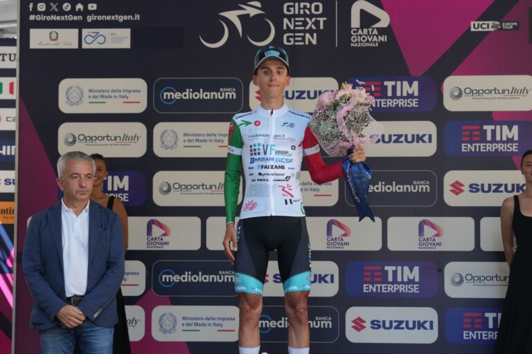 VF GROUP BARDIANI-CSF FAIZANÈ: GIRO NEXT GEN. FILIPPO TURCONI 6° NELLA TAPPA REGINA.